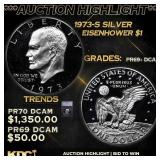 ***Auction Highlight*** 1973-s Silver Proof Eisenh