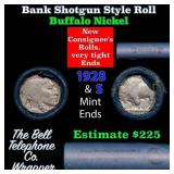 Buffalo Nickel Shotgun Roll in Old Bank Style 