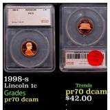 1998-s Proof Lincoln Cent 1c pr70 dcam SEGS