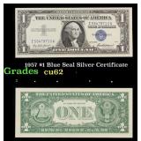 1957 $1 Blue Seal Silver Certificate Grades Select