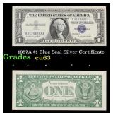 1957A $1 Blue Seal Silver Certificate Grades Selec