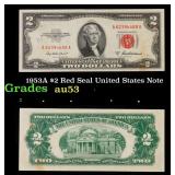 1953A $2 Red Seal United States Note Grades Select