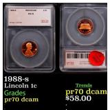 1988-s Proof Lincoln Cent 1c pr70 dcam SEGS