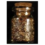 Scarce 5ml Vial of 100% Pure Gold Leaf. Wow! Cool!