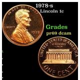 1978-s Proof Lincoln Cent 1c Grades GEM++ Proof De