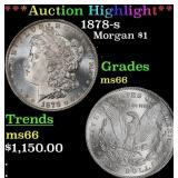 ***Major Highlight*** 1878-s Morgan Dollar $1 ms66