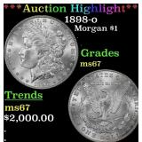 ***Major Highlight*** 1898-o Morgan Dollar $1 ms67