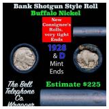 Buffalo Nickel Shotgun Roll in Old Bank Style 