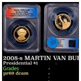 2008-s MARTIN VAN BUREN Proof Presidential Dollar