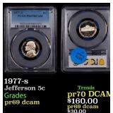 PCGS 1977-s Proof Jefferson Nickel 5c PCGS