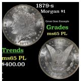 1879-s Morgan Dollar $1 Grades GEM Unc PL