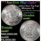 ***Major Highlight*** 1880-p Morgan Dollar Near To