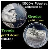 2005-s Western Waters Proof Jefferson Nickel 5c Gr