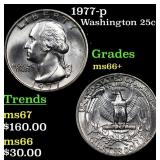 1977-p Washington Quarter 25c Grades GEM++ Unc