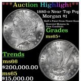 ***Major Highlight*** 1880-o Morgan Dollar Near To