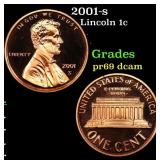 2001-s Proof Lincoln Cent 1c Grades GEM++ Proof De