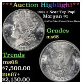 ***Major Highlight*** 1882-s Morgan Dollar Near To