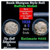 Buffalo Nickel Shotgun Roll in Old Bank Style 