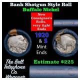 Buffalo Nickel Shotgun Roll in Old Bank Style 