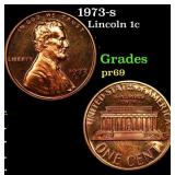 1973-s Proof Lincoln Cent 1c Grades GEM++ Proof