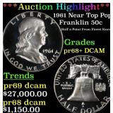 ***Major Highlight*** 1961 Proof Franklin Half Dol