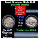 Buffalo Nickel Shotgun Roll in Old Bank Style 