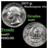 1977-p Washington Quarter 25c Grades GEM++ Unc