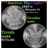 ***Major Highlight*** 1887-s Morgan Dollar $1 ms64