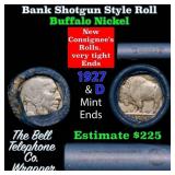 Buffalo Nickel Shotgun Roll in Old Bank Style 