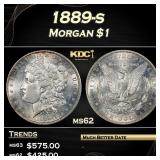 1889-s Morgan Dollar $1 Grades Select Unc