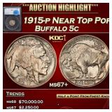 *Highlight* 1915-p Buffalo Nickel Near Top Pop! 5c