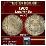 *Highlight* 1900 Liberty Nickel 5c ms66+ SEGS (fc)