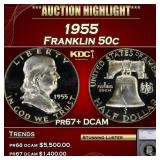 *Highlight* 1955 Proof Franklin Half Dollar 50c pr