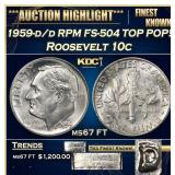 *Highlight* 1959-d/d RPM FS-504 Roosevelt Dime TOP