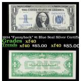 1934 "Funnyback" $1 Blue Seal Silver Certificate G