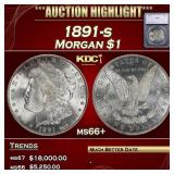 *Highlight* 1891-s Morgan Dollar $1 ms66+ SEGS (fc