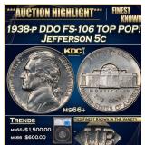 *Highlight* 1938-p DDO FS-106 Jefferson Nickel TOP