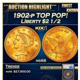 *Highlight* 1902-p Gold Liberty Quarter Eagle TOP