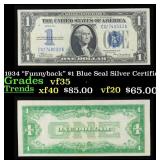 1934 "Funnyback" $1 Blue Seal Silver Certificate G