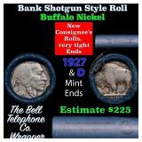 Buffalo Nickel Shotgun Roll in Old Bank Style 