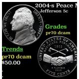 2004-s Peace Medal Proof Jefferson Nickel Westward