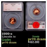 1999-s Proof Lincoln Cent 1c pr70 dcam SEGS