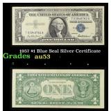 1957 $1 Blue Seal Silver Certificate Grades Select