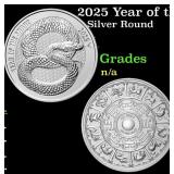 2025 Year of the Snake 1 oz .999 Silver Round