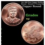 1oz .999 Fine Copper Bullion Round - Donald J Trum