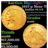 *Highlight* 1927-p Gold Indian Quarter Eagle Near