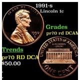 1991-s Proof Lincoln Cent 1c pr70 rd DCAM SEGS