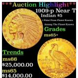 *Highlight* 1909-p Gold Indian Half Eagle Near Top