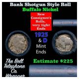 Buffalo Nickel Shotgun Roll in Old Bank Style 