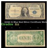 1935G $1 Blue Seal Silver Certificate Grades f+ Mo